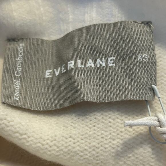 Everlane The Good Merino Wool Mock Neck Sweater Bone Women's XS NWT FLAWS - Picture 6 of 16